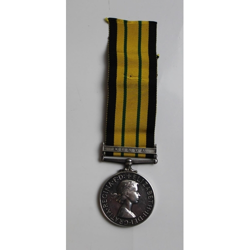 544 - Africa General Service Medal with Kenya clasp to 22845818 Fusilier W. Edwards Royal Northumberland