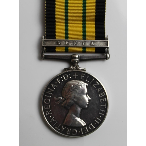 544 - Africa General Service Medal with Kenya clasp to 22845818 Fusilier W. Edwards Royal Northumberland