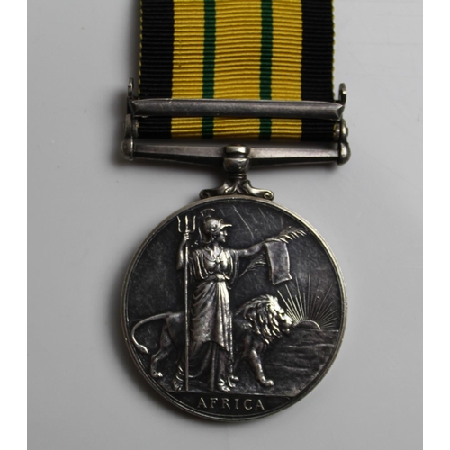 544 - Africa General Service Medal with Kenya clasp to 22845818 Fusilier W. Edwards Royal Northumberland