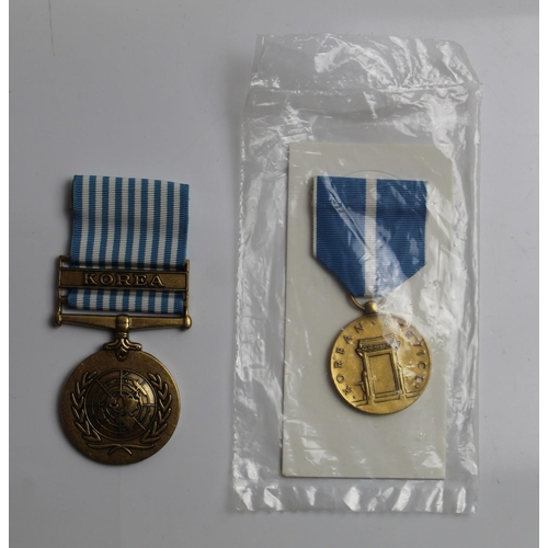 545 - Pair of Medals for Service in Korea