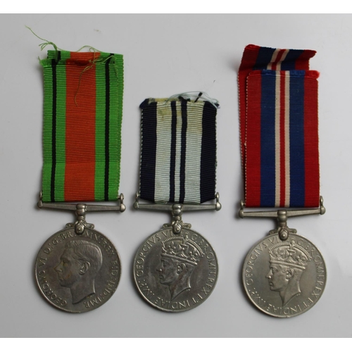 546 - 1939-45 India War Medal, British War Medal 1939-45, The Defence Medal 1939-45