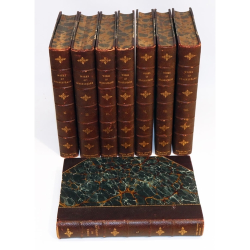 326 - The Works of William Shakespeare, ed. Henry Irving & Frank A Marshall, complete 8 vols set - Blackie... 