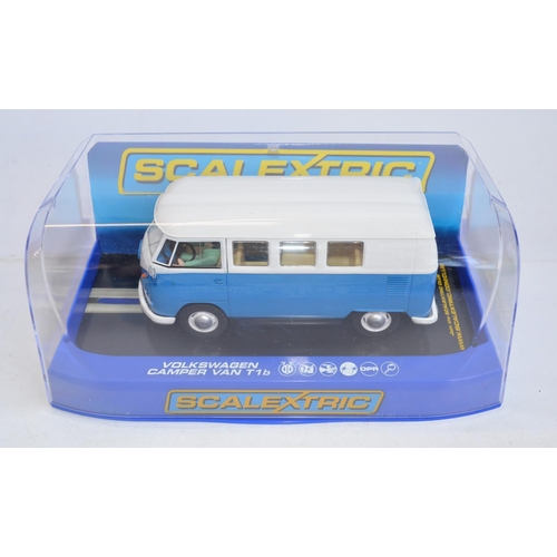 200 - Two Scalextric Volkswagen vans to include C3395 Camper Van Type 1b and C3645 Panel Van Type 1b Chuck... 