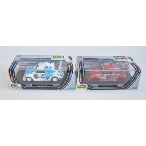 201 - Seven Revell Model Racing 1/32 scale racing Beetle slot car models to include 08312, 08327, 08328, 0... 