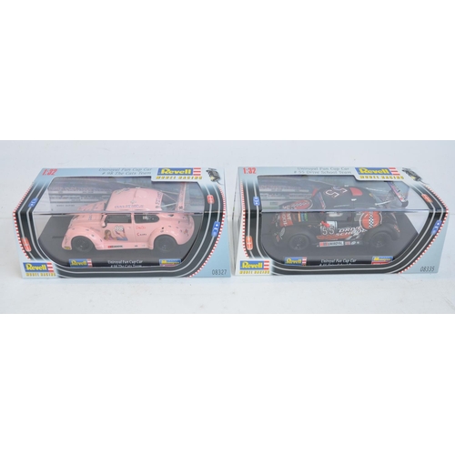 201 - Seven Revell Model Racing 1/32 scale racing Beetle slot car models to include 08312, 08327, 08328, 0... 