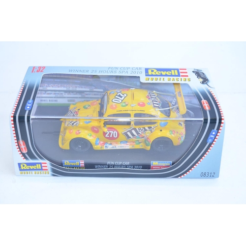 201 - Seven Revell Model Racing 1/32 scale racing Beetle slot car models to include 08312, 08327, 08328, 0... 