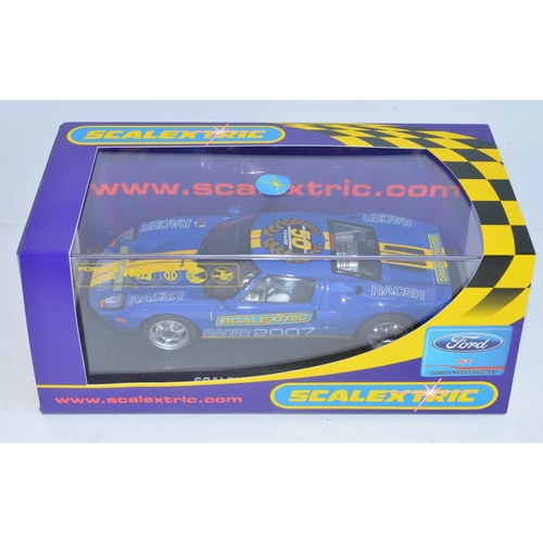 203 - Five Scalextric 1/32 scale racing slot car models to include C2816 Ford GT Scalextric Club 2007, C30... 