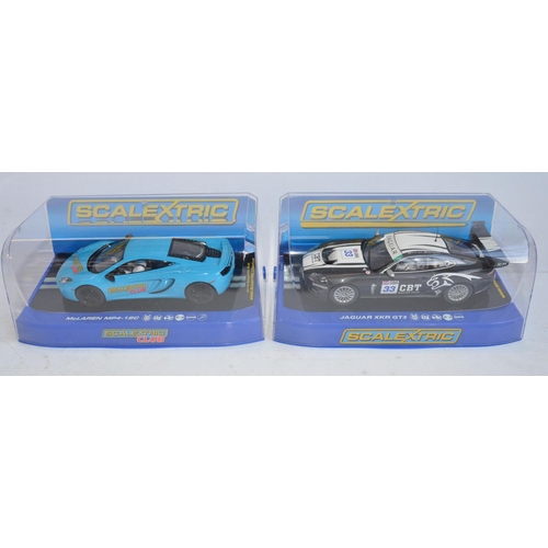 206 - Six Scalextric 1/32 scale racing slot car models to include limited edition C2936 Scalextric Club La... 