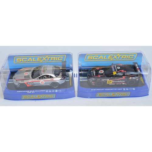 206 - Six Scalextric 1/32 scale racing slot car models to include limited edition C2936 Scalextric Club La... 