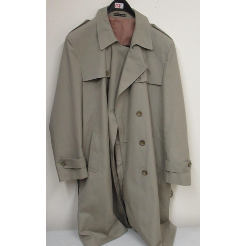 Gent's sheepskin jacket, cotton mac with Burberry style lining, and an ...
