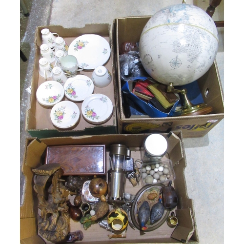 353 - Various decorative items, incl. ceramics, Eccles Type 6 lamp, globe, Harry Potter and the Deathly Ga... 