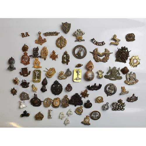 560 - Large collection of badges from various regiments and countries. 89th Regiment of Foot, Glengarry ba... 