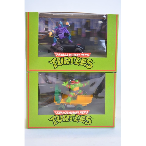 217 - Eight Scalextric Teenage Mutant Hero Turtles slot racing cars in unused condition, boxes at least ve... 