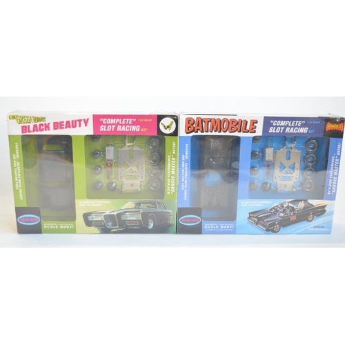 218 - Polar Lights Batmobile and Green Hornet Black Beauty Complete 1/32 Slot Racing kits, both still fact... 