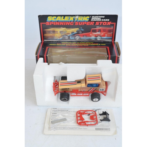 230 - Nine modern and vintage Scalextric slot cars, motorbikes and Karts to include modern C3668 Super Kar... 