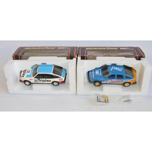 232 - Eight vintage Scalextric 1/32 scale Rover 3500 models to include C362 Police car (missing box insert... 