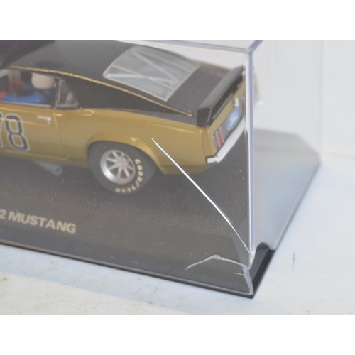 246 - Seven 1/32 scale Ford Mustang slot car racing models from Scalextric to include C2450 Plain White '6... 