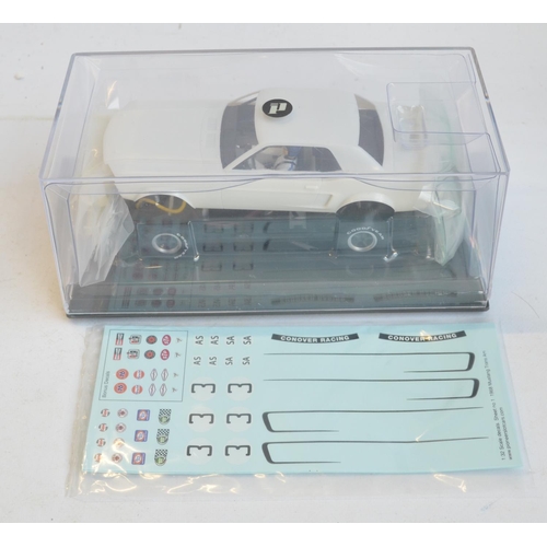 247 - Seven 1/32 scale Ford Mustang slot car racing models from Pioneer to include PW-Kit#1 1968 Notchback... 