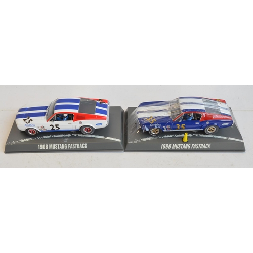 247 - Seven 1/32 scale Ford Mustang slot car racing models from Pioneer to include PW-Kit#1 1968 Notchback... 