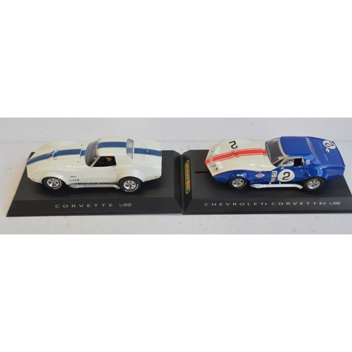 250 - Six 1/32 scale Chevrolet Corvette L-88 slot car racing models from Scalextric to include limited edi... 