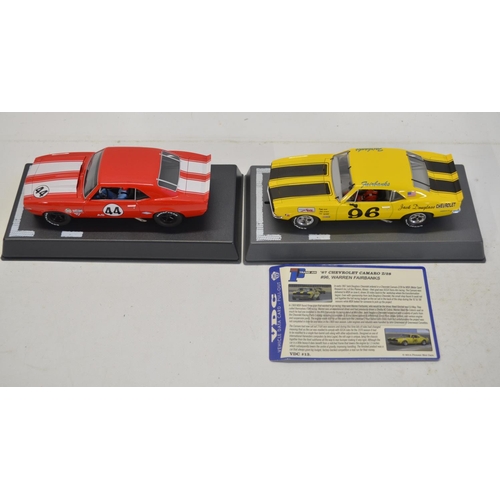 252 - Seven 1/32 scale Chevy Camaro slot car racing models from Pioneer to include P033 '68 Z-28 Club Spor... 