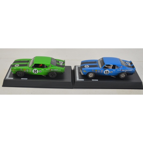 252 - Seven 1/32 scale Chevy Camaro slot car racing models from Pioneer to include P033 '68 Z-28 Club Spor... 