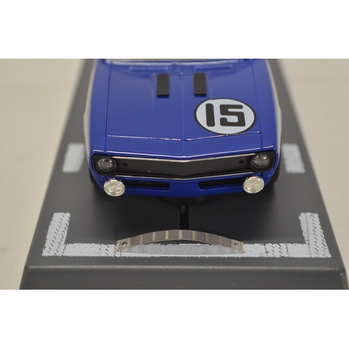 253 - Seven 1/32 scale Chevy Camaro slot car racing models from Pioneer and Scalextric to include Pioneer ... 