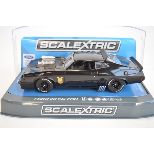 257 - Scalextric 1/32 scale Mad Max C3983 Ford XB Falcon (weathered) and C3697 Ford XB Falcon in gloss bla... 