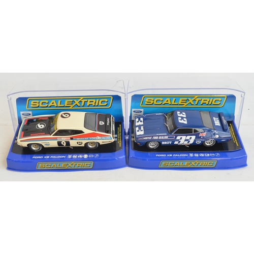 260 - Five 1/32 scale racing slot car models from Scalextric to include Mad Max C3983 Ford XB Falcon (weat... 