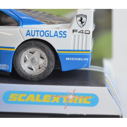 263 - Six 1/32 scale racing slot car models from Scalextric to include C2152 Premier Edition Chelsea FC Fe... 