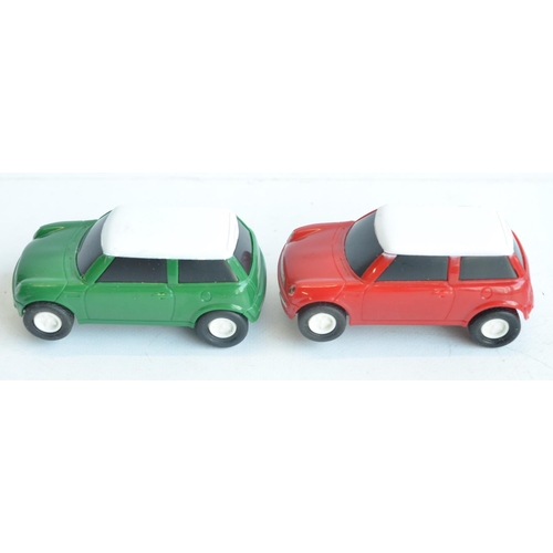 265 - Sixty eight unbranded Chinese made racing slot car models to include 17x Red and 17x Green Mini's. D... 