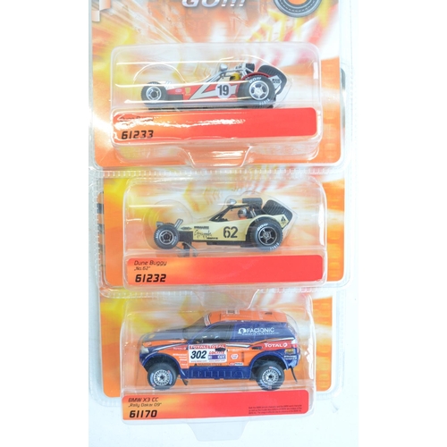 267 - Six as new/factory sealed 1/43 scale racing slot car models from Carrera to include 61187 Flame Ride... 