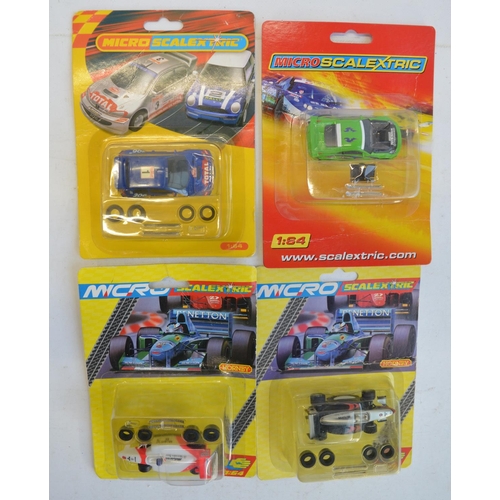 270 - Sixteen 1/64 scale Micro Scalextric racing slot car models all factory sealed and unused (packaging ... 