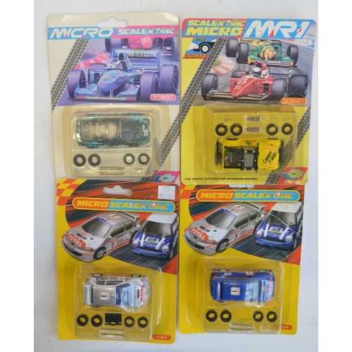 270 - Sixteen 1/64 scale Micro Scalextric racing slot car models all factory sealed and unused (packaging ... 