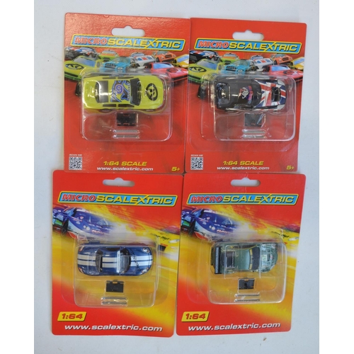 270 - Sixteen 1/64 scale Micro Scalextric racing slot car models all factory sealed and unused (packaging ... 