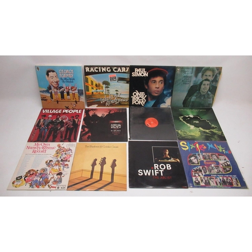 451 - Assorted collection of vinyl LPs and 45 RPM's inc. Neil Diamond, Status Quo, Elton John, Jean Michel... 