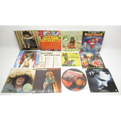 451 - Assorted collection of vinyl LPs and 45 RPM's inc. Neil Diamond, Status Quo, Elton John, Jean Michel... 