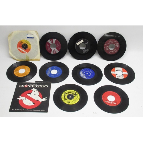 451 - Assorted collection of vinyl LPs and 45 RPM's inc. Neil Diamond, Status Quo, Elton John, Jean Michel... 