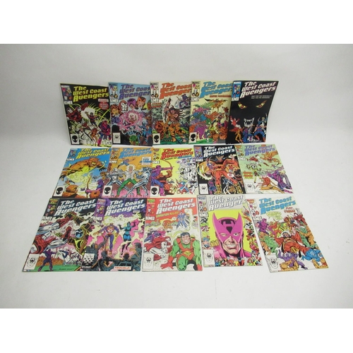 414 - Marvels The Avengers - The West Coast Avengers (1985-1994) #1 & 2 (both signed by Steve Englehart) 3... 