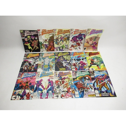 414 - Marvels The Avengers - The West Coast Avengers (1985-1994) #1 & 2 (both signed by Steve Englehart) 3... 