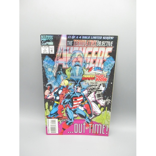 414 - Marvels The Avengers - The West Coast Avengers (1985-1994) #1 & 2 (both signed by Steve Englehart) 3... 