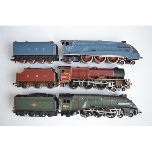 279 - Two limited edition OO gauge electric steam locomotive presentation models by Bachmann to include LM... 