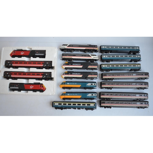 283 - Collection of OO gauge Inter-City 125 trains and passenger coaches from Hornby and Lima to include p... 