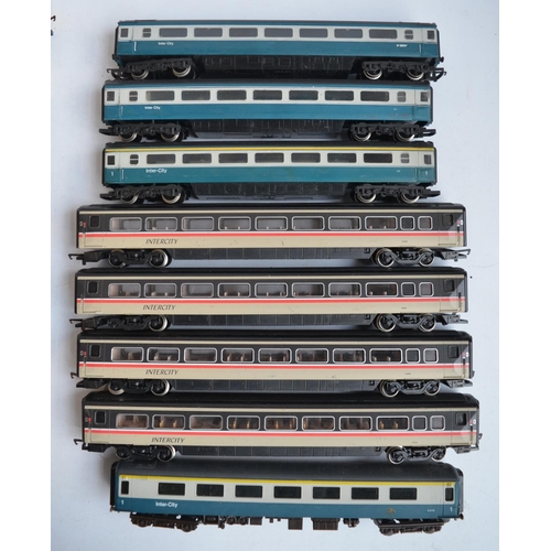 283 - Collection of OO gauge Inter-City 125 trains and passenger coaches from Hornby and Lima to include p... 