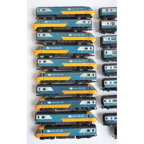 284 - Collection of previously used OO gauge Inter-City 125 tarin models to include 5x power and 5x dummy ... 