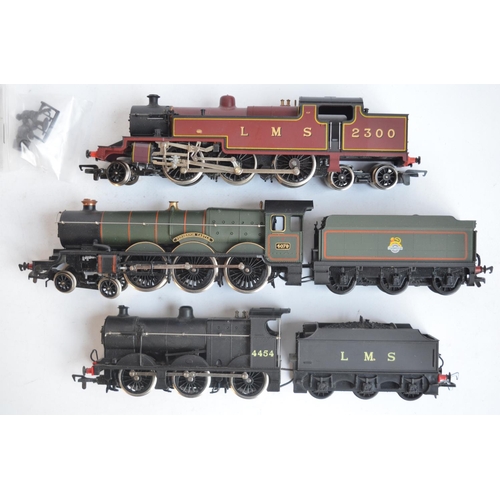 288 - Six OO gauge electric steam train models to include Bachmann 31-251 BR green Rebuilt Jubilee Class 4... 