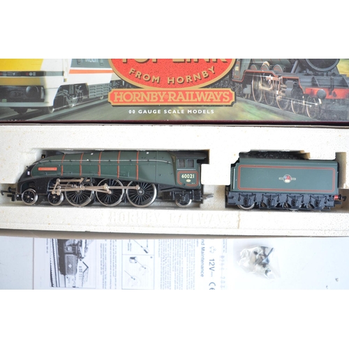 290 - Seven OO gauge electric steam train models to include Bachmann 31-276 LMS black Royal Scot 6134 