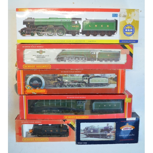 291 - Six OO gauge electric steam train models to include Bachmann 32-076 GWR Class 56XX 6676 (model excel... 