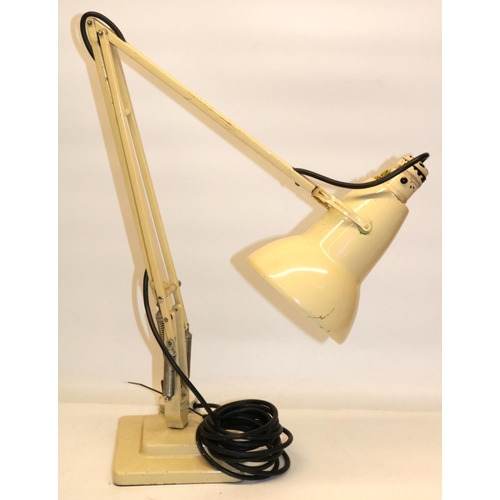 1001 - Herbert Terry & Sons Ltd Redditch - The 'Anglepoise' in cream finish on stepped square base, H65cm