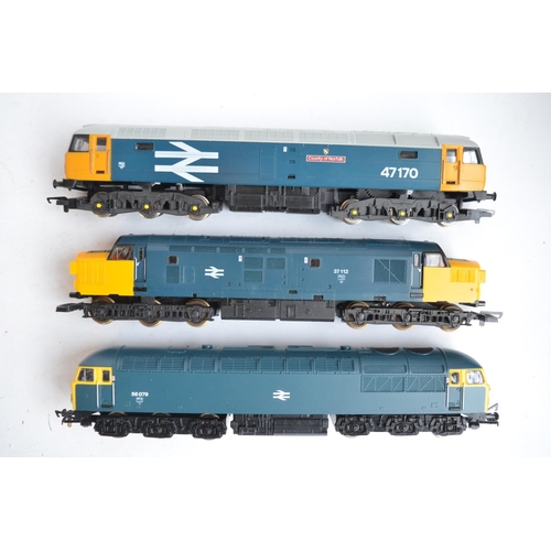 296 - Seven OO gauge electric diesel locomotive models to include Lima L205126 Class 52 